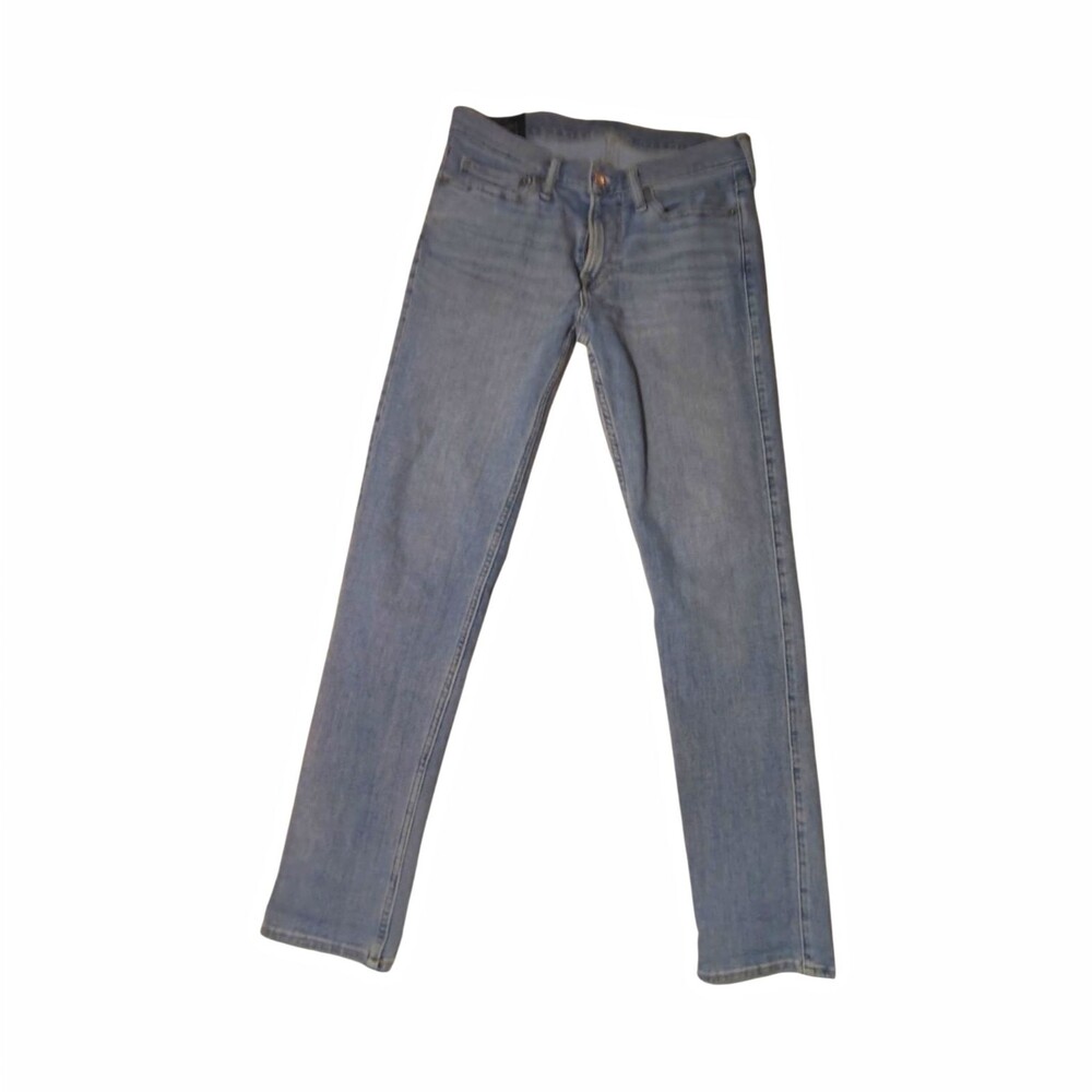 Abercrombie & Fitch Men's Athletic Skinny Stretch Denim Jeans Light Wash 00100